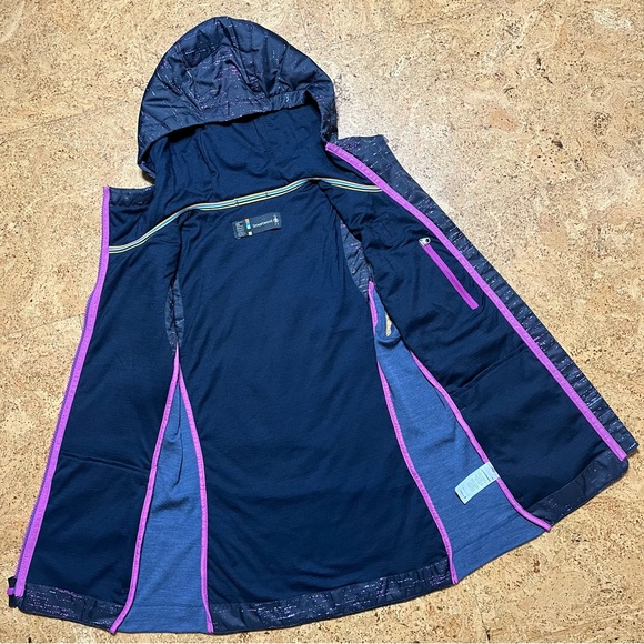 Smartwool Wm’s Smartloft 60 Merino Lined Hoodie Vest Sz XS - Picture 10 of 16